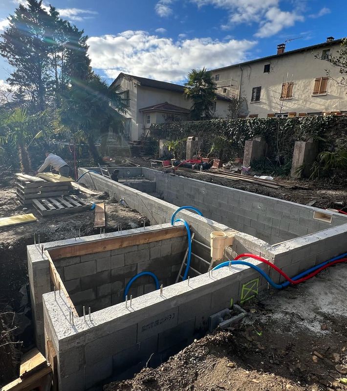 Travaux de maçonnerie réalisés par SYNERGY Construction à Sainte-Foy-lès-Lyon 